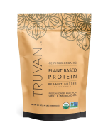 Truvani Organic Plant Based Protein Powder Peanut Butter - Front view