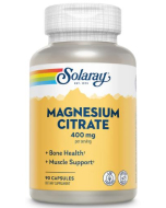 Solaray Magnesium Citrate 400 MG, 90 Capsules