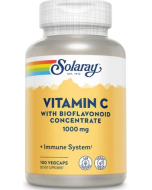 Solaray Vitamin C with BioFlavonoid Concentrate, 1000mg, 100 Vegetarian Capsules