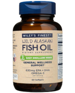 Wiley's Finest Wild Alaskan Fish Oil, 60 Mini Softgels