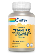 Solaray Buffered Vitamin C with Bioflavonoid Concentrate, 500mg, 100 Vegetarian Capsules