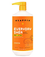 Alaffia Unscented Shea Butter & Lemongrass Body Lotion, 32 fl. oz