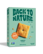 Back To Nature Cheddalicious Cheese Flavored Crackers - Front view