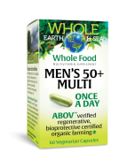 Natural Factors Men's 50+ Once A Day Multivitamin & Mineral, 60 Vegetarian Capsules - Front view