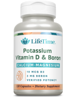 Lifetime Calcium-Magnesium with Potassium, Vitamin D And Boron, 120 Capsules