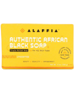 Alaffia Unscented Authentic African Black Soap - Front view