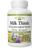 Natural Factors Milk Thistle Extract 250mg, 60 Capsules