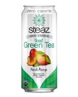 Steaz Zero Calorie Iced Green Tea, Peach Mango