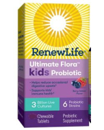 Renew Life Ultimate Flora Kids Probiotic, 3 Billion, 60 Chewable Tablets