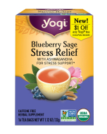 Yogi Tea Blueberry Sage Stress Relief, 16 Tea Bags