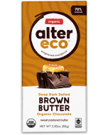 Alter Eco Deep Dark Salted Brown Butter Chocolate Bar, 2.82 oz.