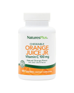 Nature's Plus Orange Juice Jr. Vitamin C, 100 mg, 90 Chewable Tablets