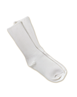 Maggie's Organic Classic Cotton Crew Sock, White Color, Size 9-11