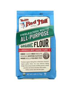 Bob's Red Mill Organic Unbleached White Flour, 5 lbs.