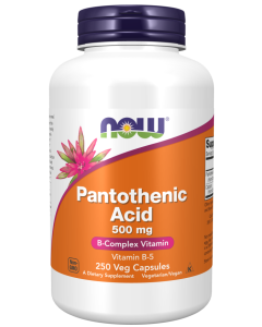 NOW Foods Pantothenic Acid 500 mg - 250 Veg Capsules