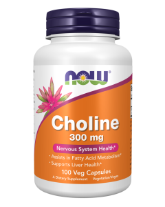 NOW Foods Choline 300 mg - 100 Veg Capsules