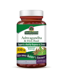 Nature's Answer Ashwagandha & Holy Basil - Front view