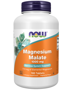 NOW Foods Magnesium Malate 1000 mg - 180 Tablets