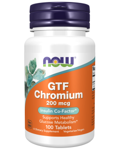 NOW Foods GTF Chromium 200 mcg Yeast Free - 100 Tablets