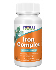 NOW Foods Iron Complex Vegetarian - 100 Tablets