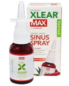 XLEAR MAX Saline Nasal Spray with Capsicum, 1.5 fl. oz.