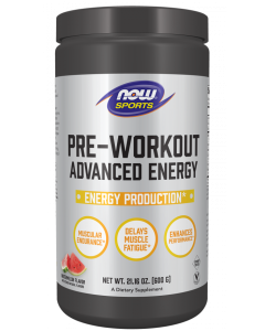 NOW Foods Pre-Workout Advanced Energy Powder - 600 g