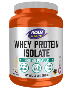 NOW Foods Whey Protein Isolate, Creamy Vanilla Powder - 1.8 lbs.