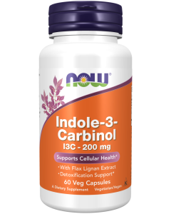 NOW Foods Indole-3-Carbinol (I3C) 200 mg - 60 Veg Capsules