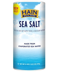 Hain Pure Foods Sea Salt, 21 oz.