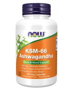 NOW Foods KSM-66 Ashwagandha® - 90 Veg Capsules