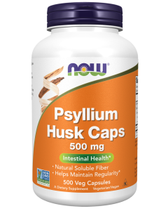 NOW Foods Psyllium Husk Caps 500 mg - 500 Veg Capsules