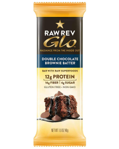 Raw Rev Glo Double Chocolate Brownie Batter Bar