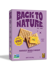 Back to Nature Harvest Whole Wheat Crackers - Front view