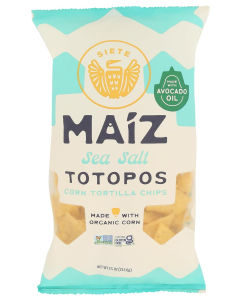 Siete Chips, Maíz Sea Salt Corn Tortilla Chips, 7.5 oz.