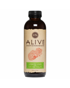 Gt's Living Foods Lemon Lime Alive Ancient Mushroom Elixir - Front view