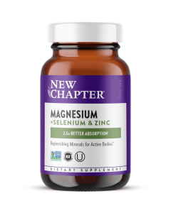 New Chapter Magnesium + Selenium & Zinc Tablets - Front view