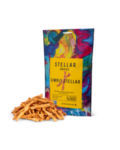 Stellar Pretzel Braids Snack Simply Stellar - Front view