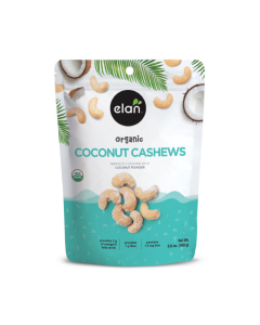 Elan Organic Coconut Cashews - Front view