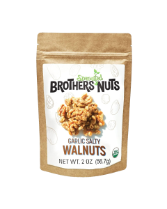 Brothers Nuts Garlic Salty Walnuts - Front view