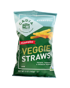 Cadia Everyday Veggie Straws Jalapeno - Front view