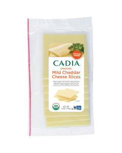 Cadia Mild Cheddar Cheese Slices - Front view