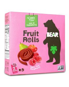 Bear Raspberry Fruit Rolls - Front view