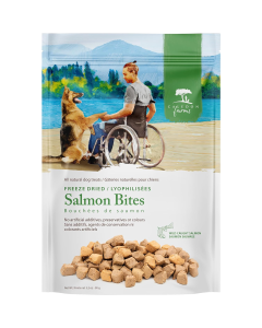 Caledon Farms Freeze Dried Salmon Bites Dog Treats - Front view