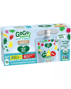 GoGo Squeez Happy TummieZ Organic Fruit & Veggie - Front view