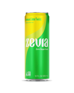 Zevia Zero Calorie Lemon Lime Twist - Front view