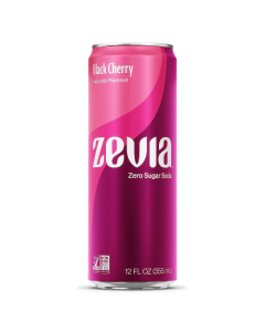 Zevia Zero Calorie Black Cherry - Front view