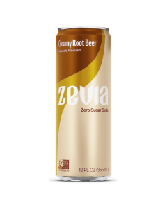 Zevia Cola Zero Calorie Creamy Root Beer - Front view