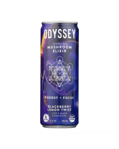 Odyssey Elixir Blackberry Lemon Twist Sparkling Mushroom Elixir - Front view