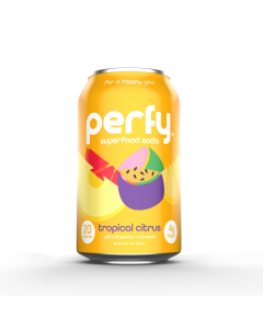 Perfy Superfood Soda Tropical Citrus - Front view