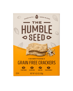 The Humble Seed Grain Free Crackers Everything Flavor - Front view